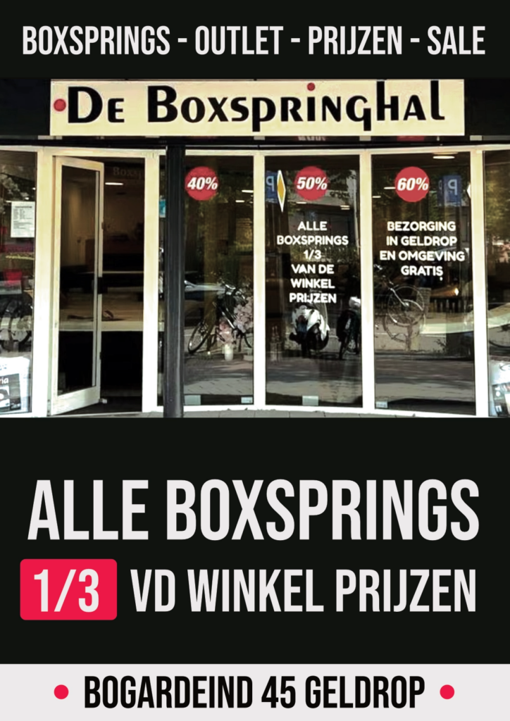 Boxspringhal advertentie